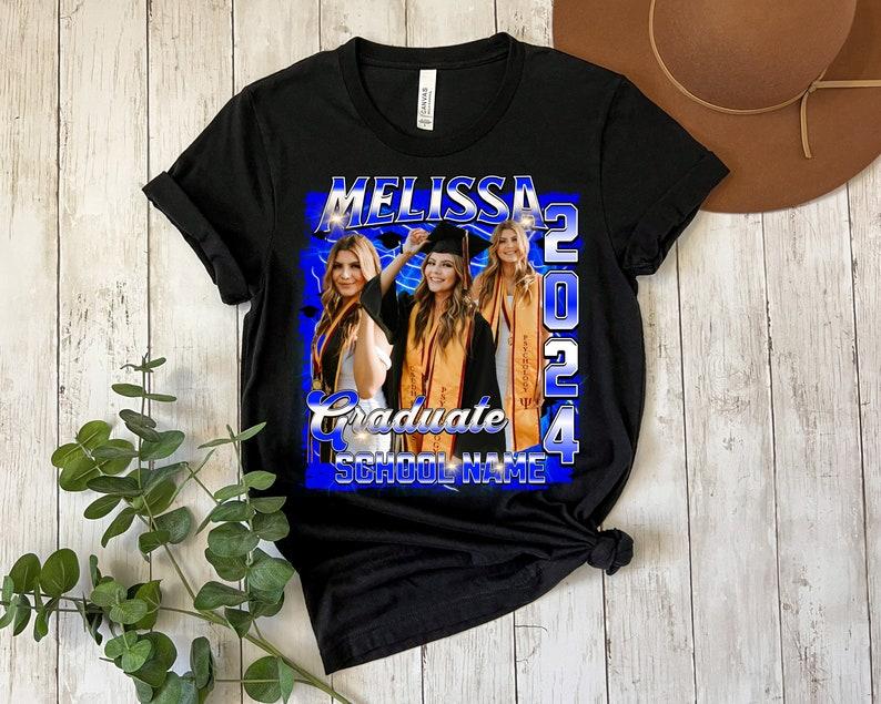 Custom Graduation Shirt, Custom Photo Graduate Shirt, Family Graduation 2024 Shirt, Senior T-Shirt, Class of 2024 Shirt, Graduation Party