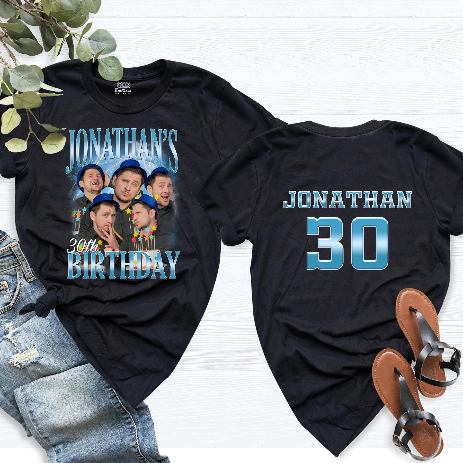 Custom Birthday Photo Name Shirt Personalized bootleg Birthday Party Tee Birthday Shirts Custom Face Birthday Tshirt, Birthday Face Name Tee