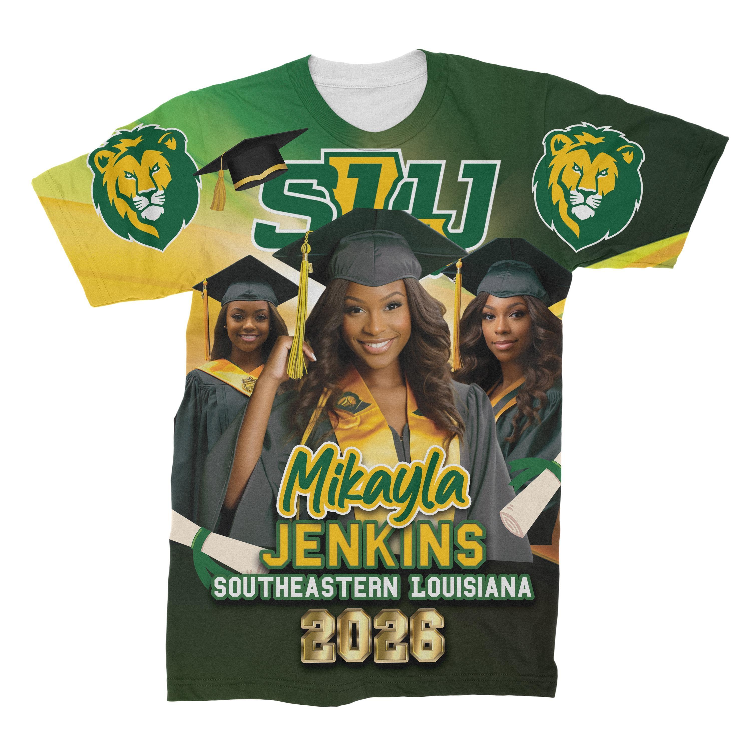 Personalized All Over Print Graduation T-Shirt
