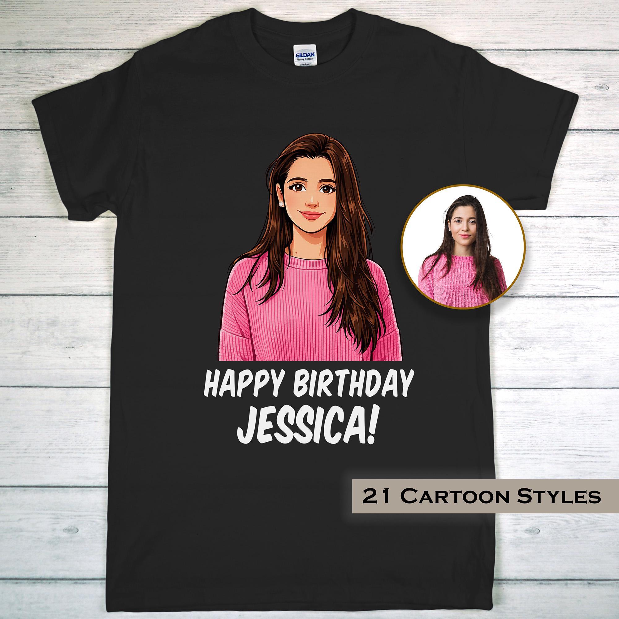 Custom Cartoon Photo Shirt: Personalized T-Shirt