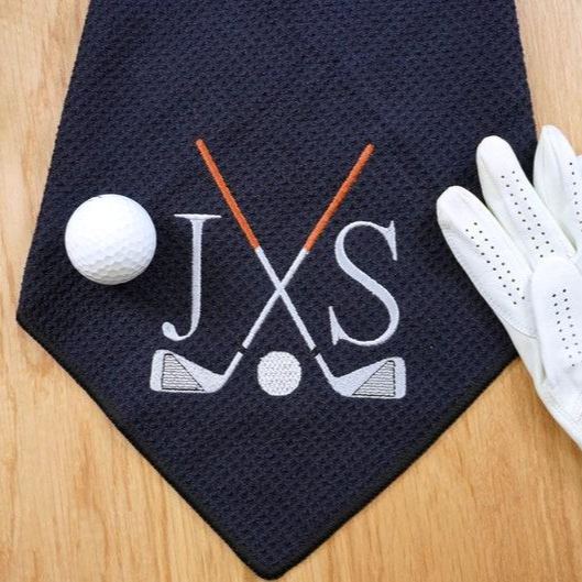 Personalized Golf Towel - Monogrammed Golf Towel - Golf Gift - Embroidered