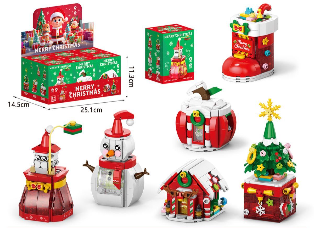 Welcome to Santa's Workshop! Christmas Building Set,Compatible Toy for Creative Kids