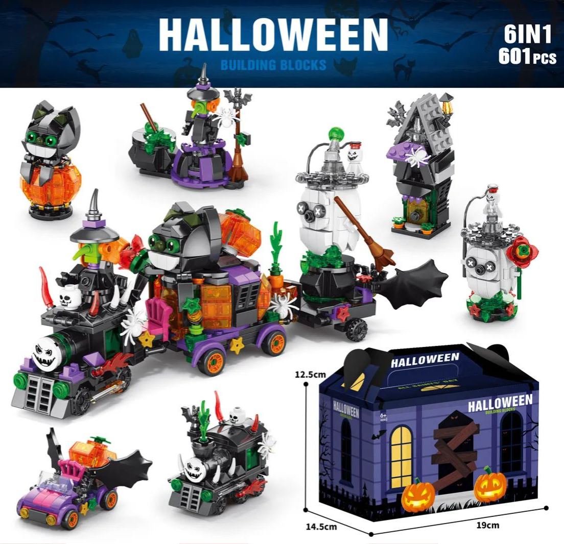 Spooky Halloween Pumpkin House - Compatible Building Set for Creative Kids