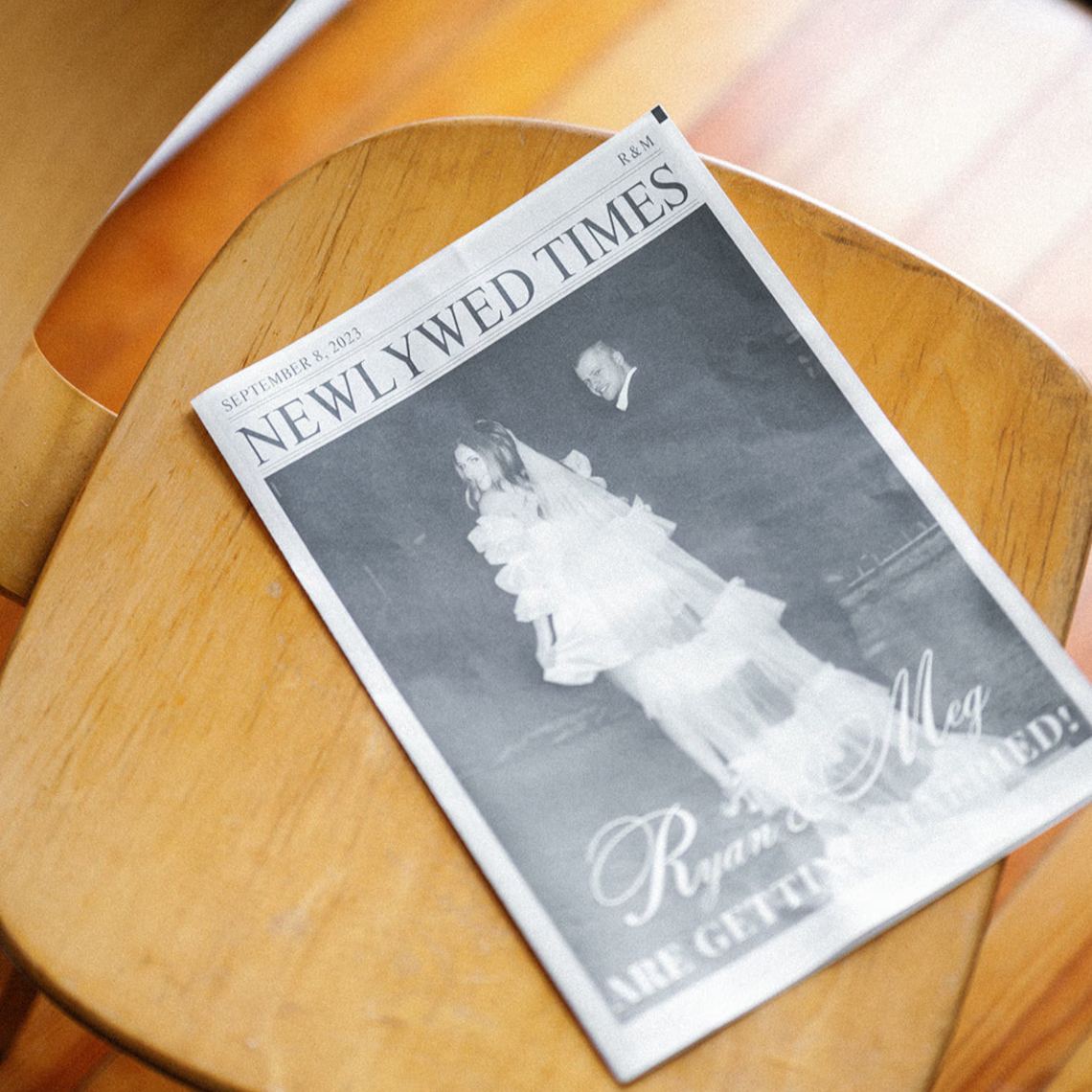 Personalized Newspaper for Valentine's Day for Married Couples