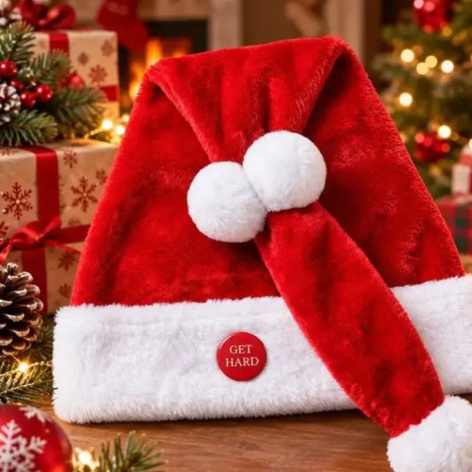 Funny Santa Dick Christmas Hat
