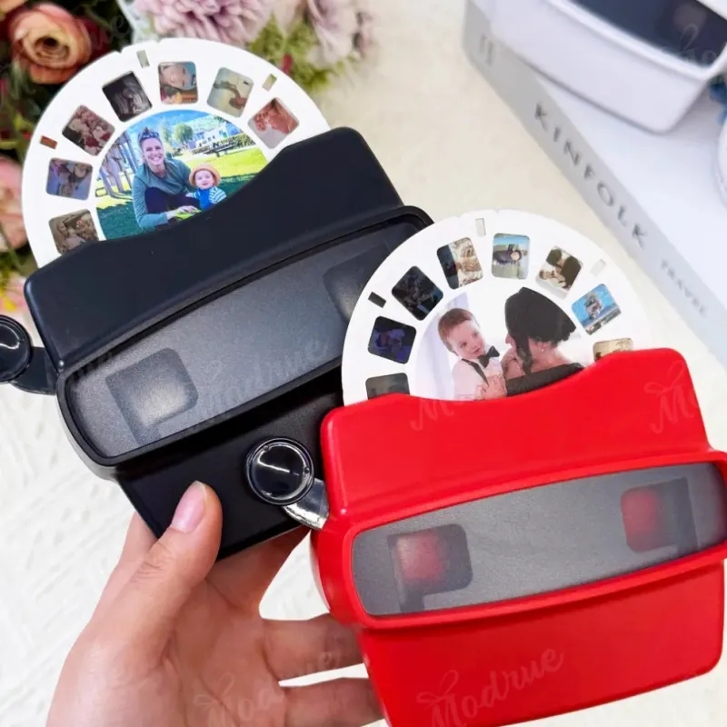 Custom 3D Viewfinder and Reel Mother's Day Gift Personalized Text and Photo Viewer with Your Own Photos