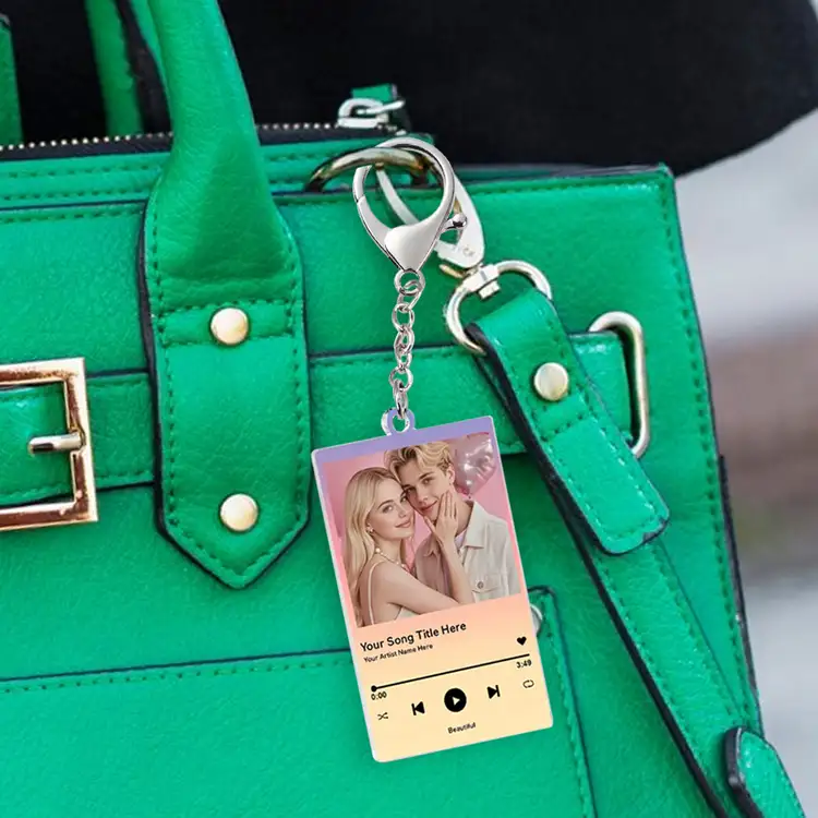 Custom Photo Bag Charm Personalized Photo Charm | Anniversary Gift | Gift for Him | Gift for Her - MyFaceTshirt