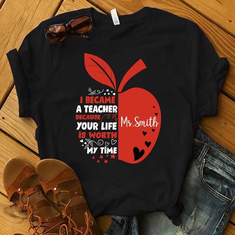 I Became A Teacher Personalized Shirt