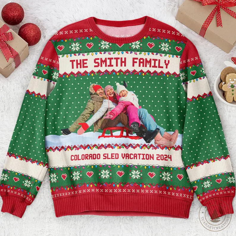 Custom Ugly Christmas Sweatshirt for Loved Ones
