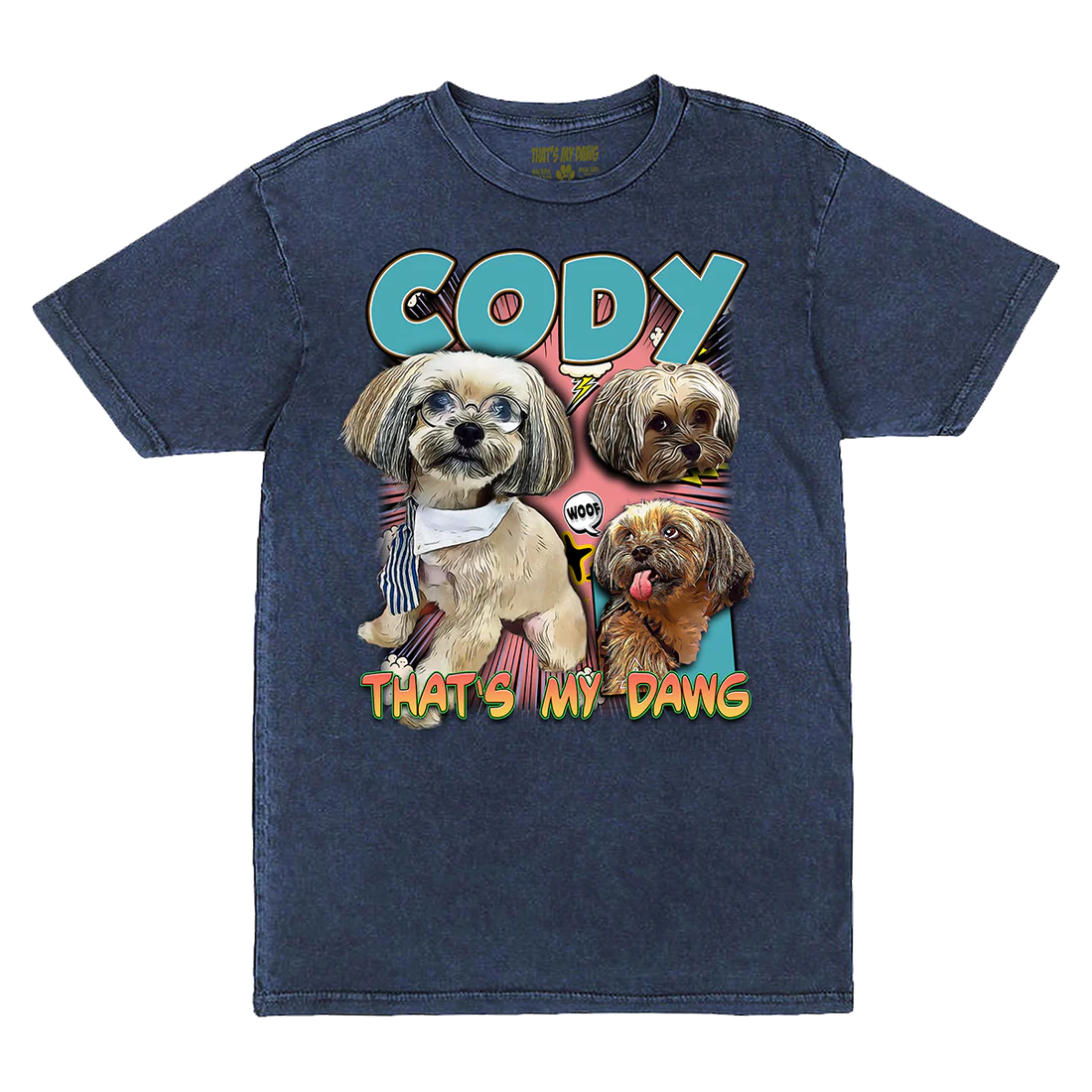 Custom Comic Book Vintage T-Shirt – Upload Any Pet, Friend, or Other Favorite Picture