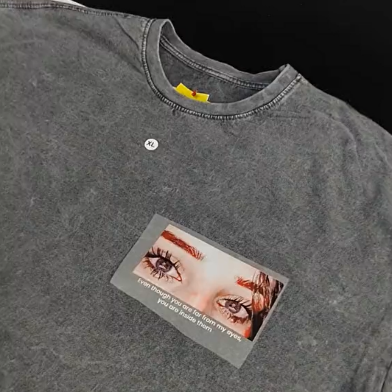 Custom Eye T-shirt Photo T-shirt Text T-shirt Put Your Lover In Your Eyes - MyFaceTshirt