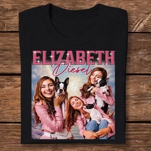 Custom Face Portrait Photo With Retro Style Shirt
