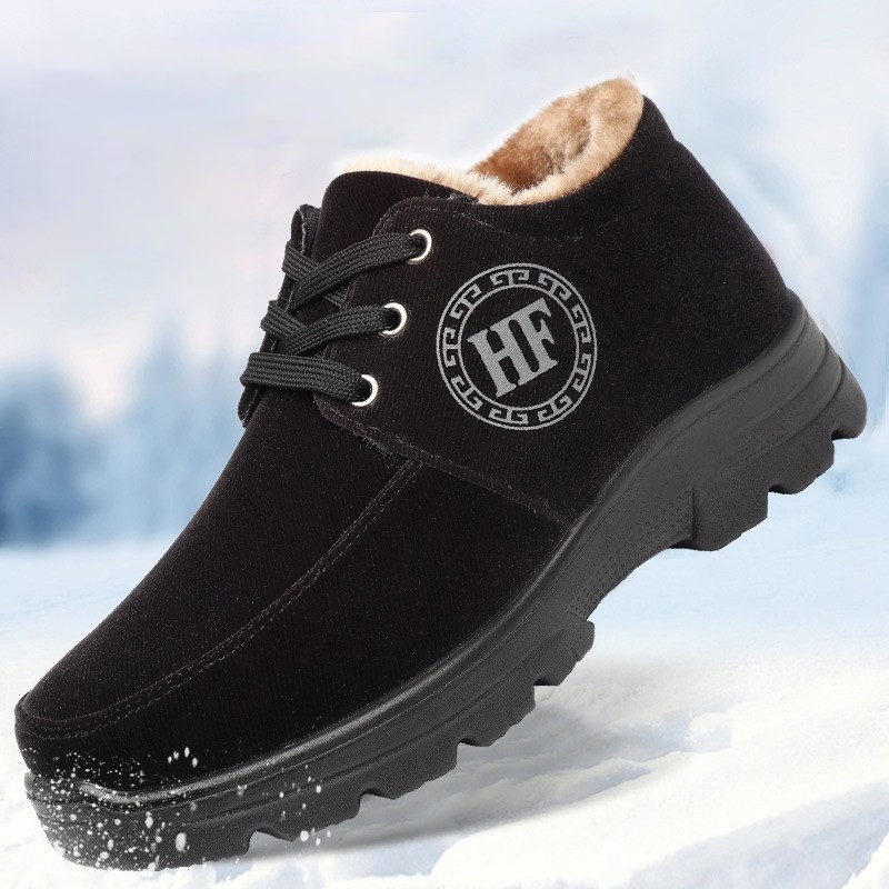 Men's Winter Comfortable Casual Plush Cotton Orthopedic Shoes