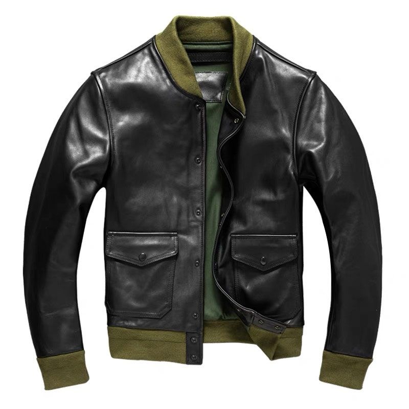 The Aviator Classic - Men's Leather Bomber Jacket