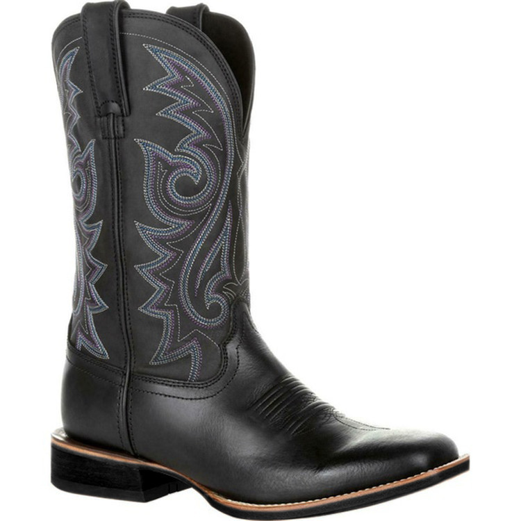Tall Embroidered Retro Men's Boots