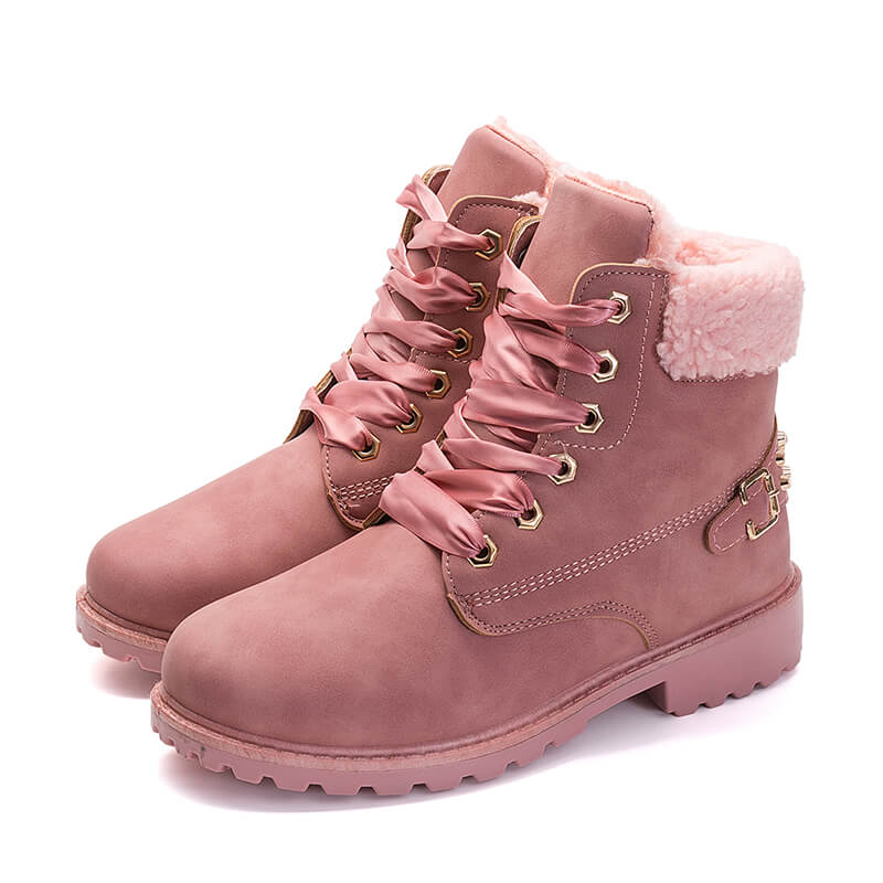 Women's Waterproof Lace Up Ankle Boots