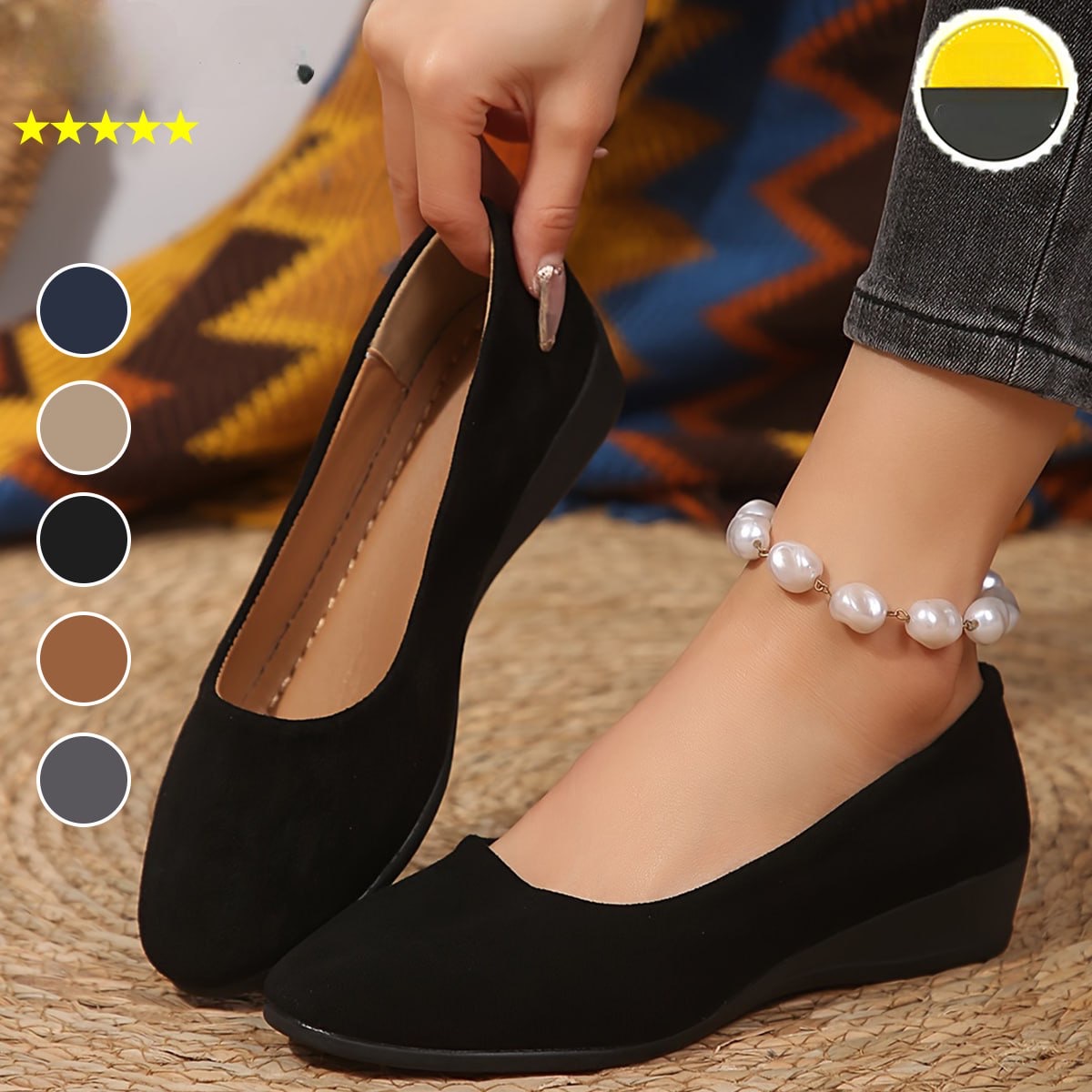 🔥Last Day Promotion 60% OFF🔥Comfortable, Lightweight, Anti-slip, Breathable Orthopedic Flat Shoes for Women