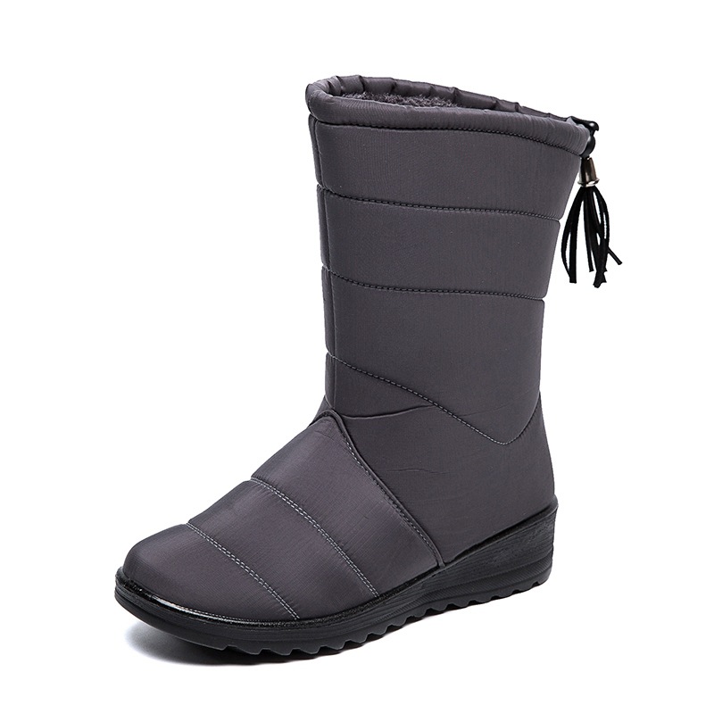 Women's Fringed Waterproof Snow Boots