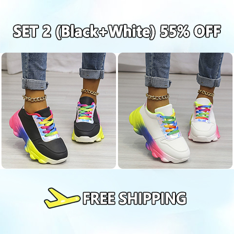 2023 New Orthopedic Shoes | Rainbow Sneakers