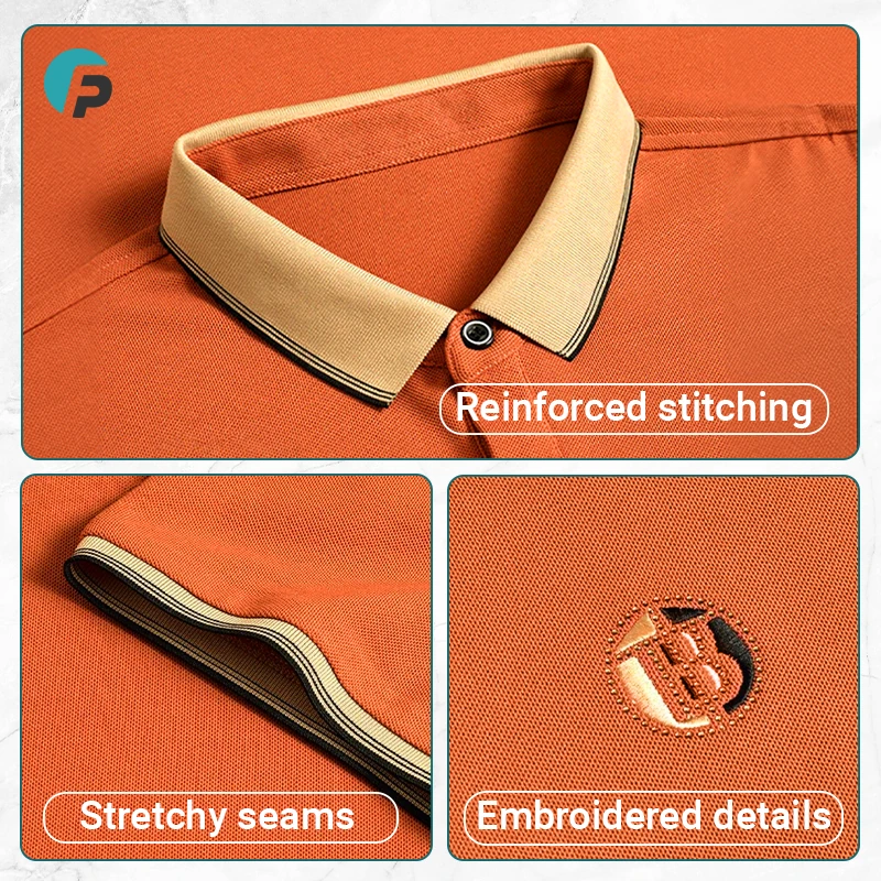 FlexPolo - Last Day 70% OFF - Men's Ice Silk Breathable Embroidered Polo