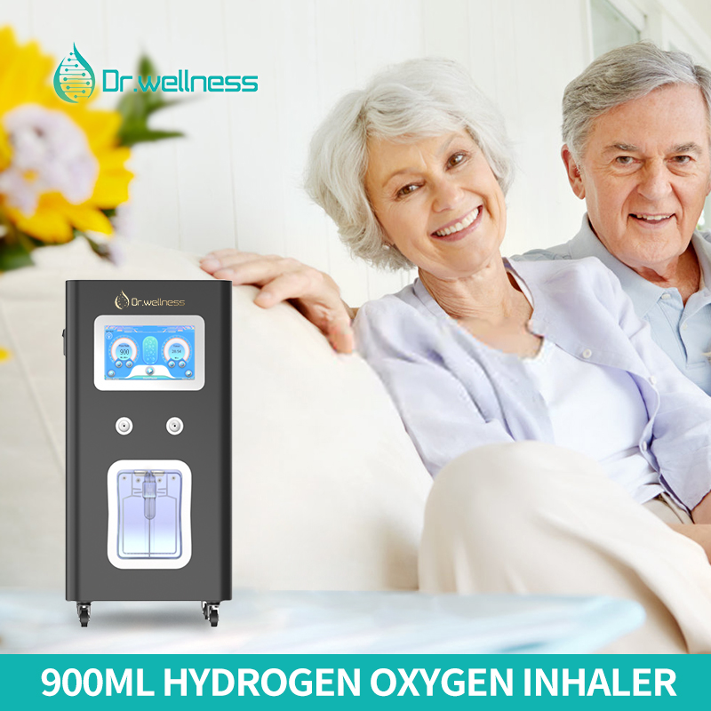 Dr.wellness Hydrogen Inhalation Therapy Machine 900ml/min– SPE/PEM Technology for Home