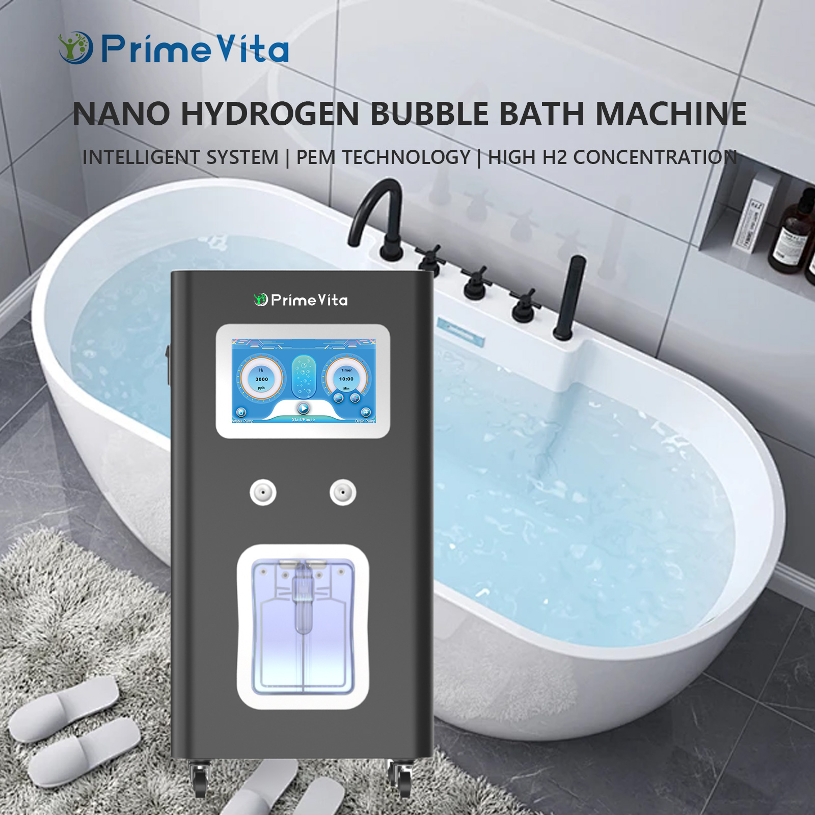 Hydrogen Bath For Relaxation Prime Vita Brand