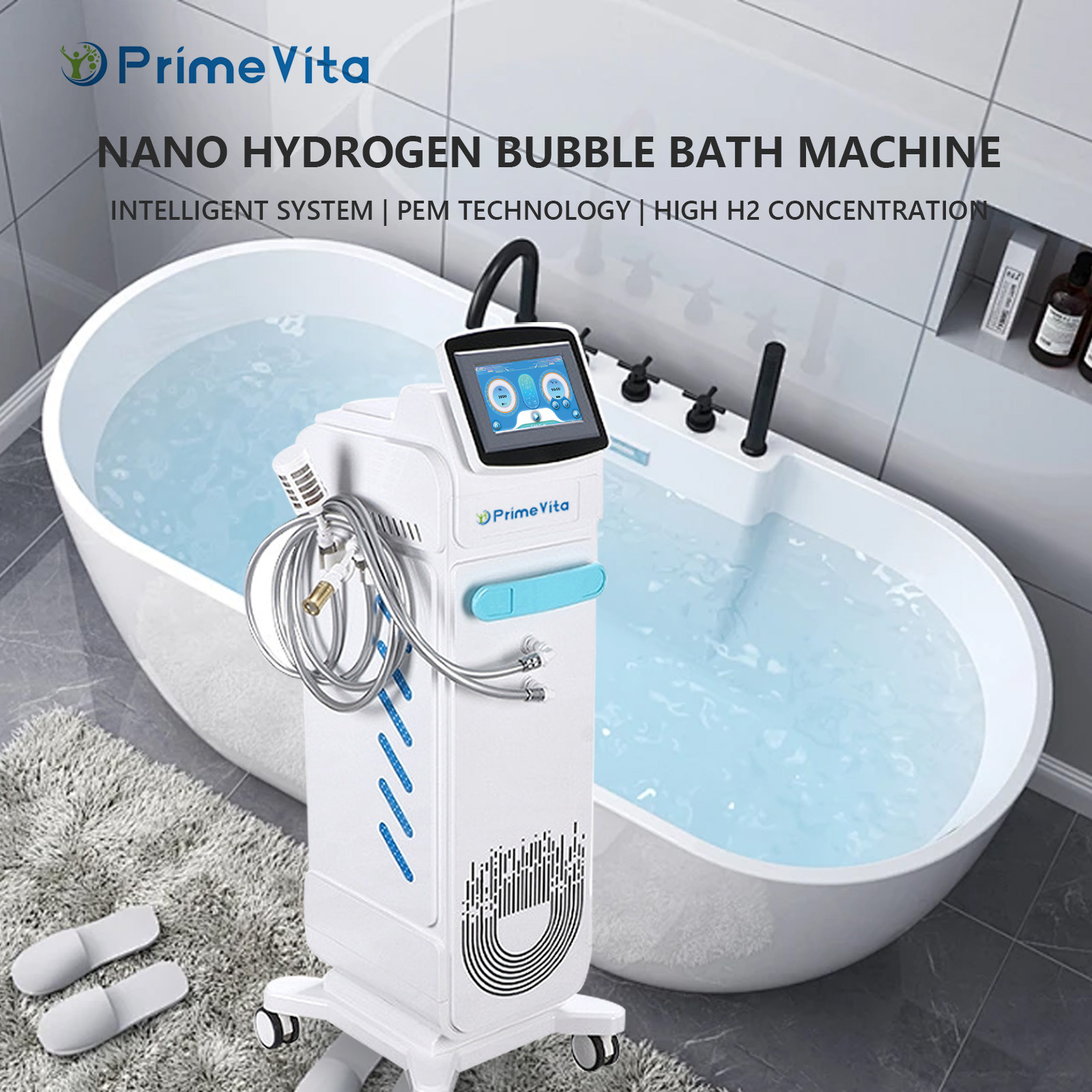 Hydrogen Water Bath System Prime Vita Brand