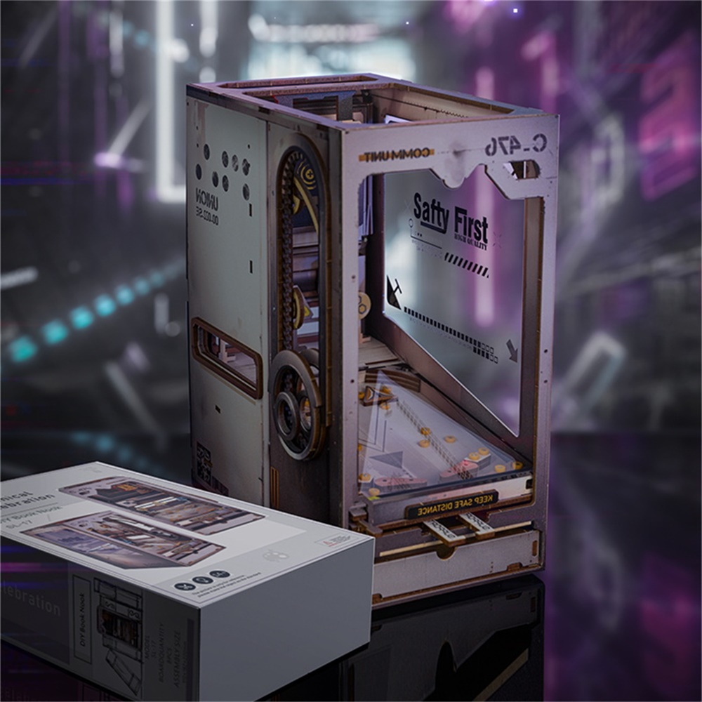 8.7" 3D Wooden Puzzle SL-17 Mechanical Celebration DIY Book Nook 