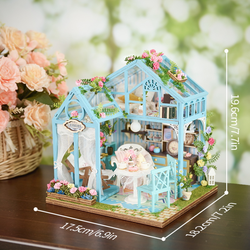 Miniature Doll House K-1082 Floral Reverie 3D Wooden Puzzle