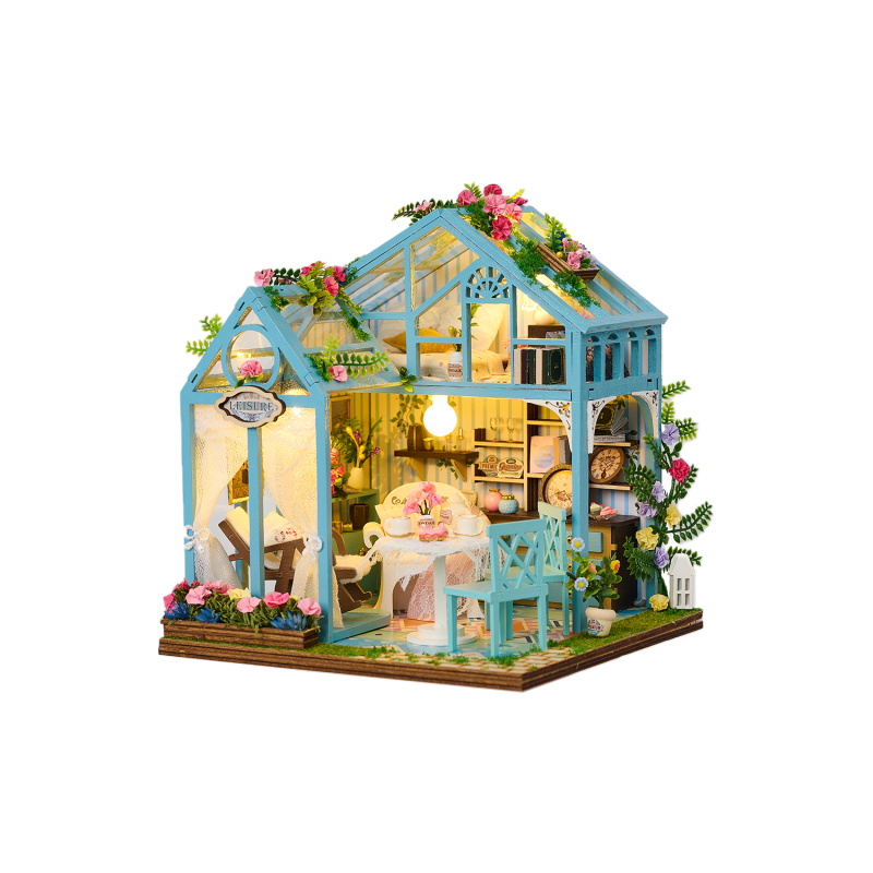 Miniature Doll House K-1082 Floral Reverie 3D Wooden Puzzle