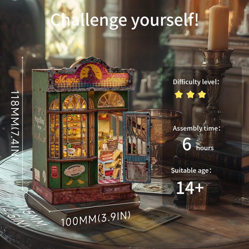 Mini DIY Book Nook SL-35 Magic Shop 3D Wooden Puzzle