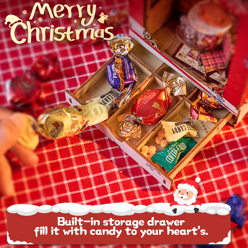 13.3" Christmas DIY Book Nook SL-29 Songs Of Snowy Night 3D Wooden Puzzle