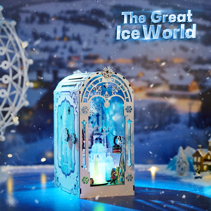 9.8" DIY Book Nook SL-30 The Great Ice World 3D Wooden Puzzle