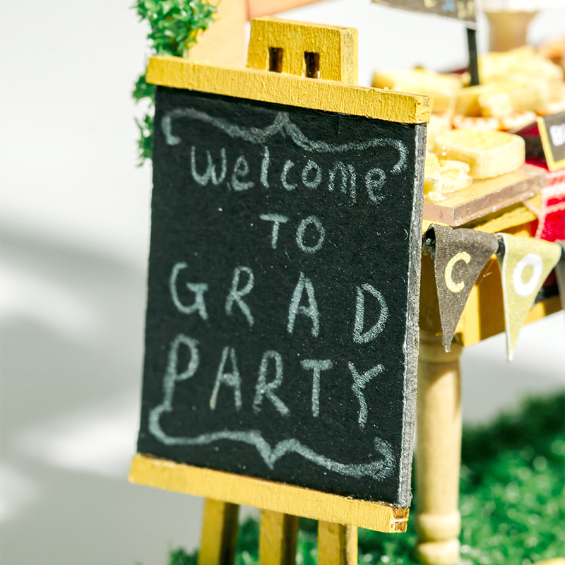 Miniacture Doll House L-2257 Glorious Future 3D Wooden Puzzle With Led Light