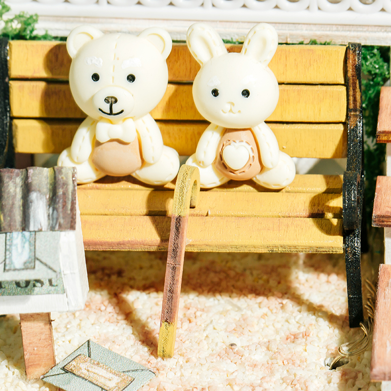 Miniacture Doll House L-2258 Glorious Future 3D Wooden Puzzle With Led Light