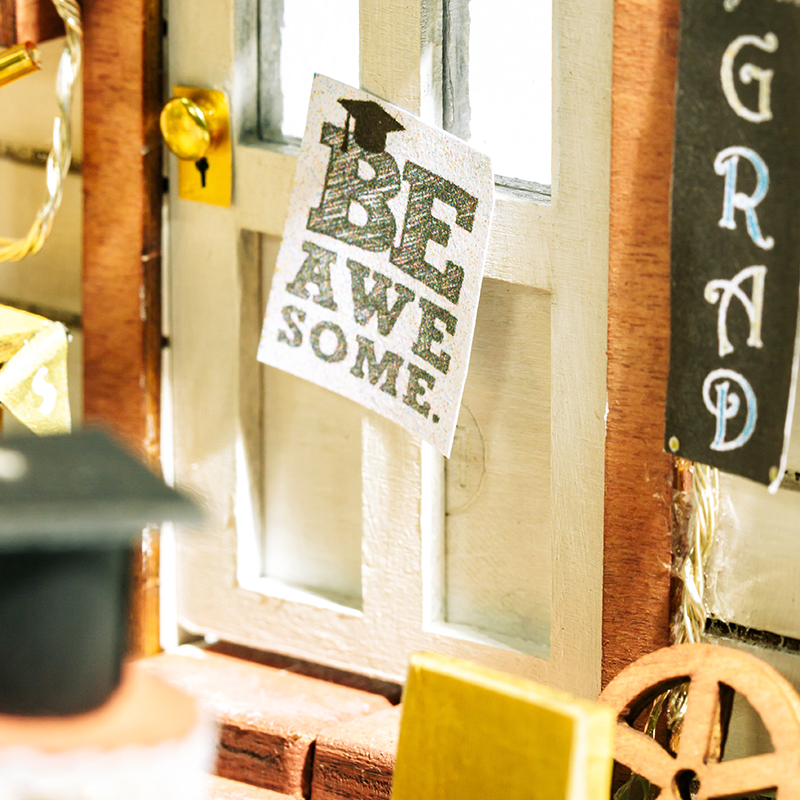 Miniacture Doll House L-2257 Glorious Future 3D Wooden Puzzle With Led Light