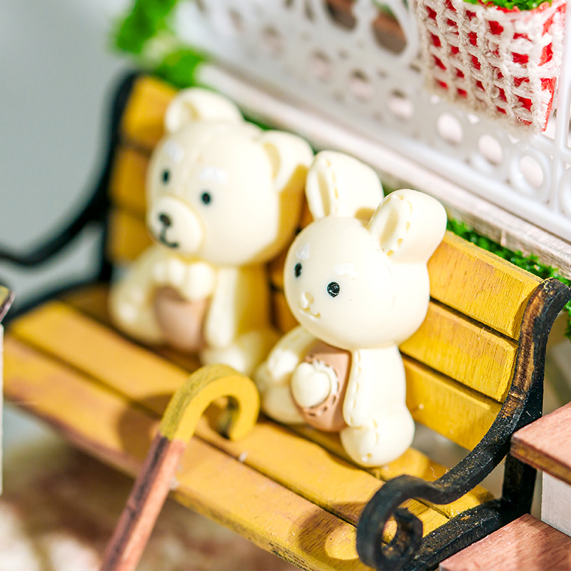 Miniacture Doll House L-2258 Glorious Future 3D Wooden Puzzle With Led Light