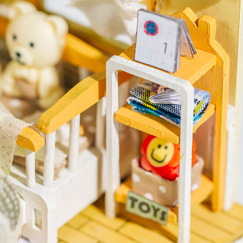 Miniacture Doll House L-2256 Feel Love 3D Wooden Puzzle With Led Light