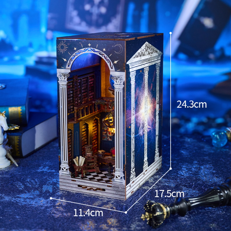 9.3"  DIY Book Nook SL-33 The Secret Scroll of the Galaxy 3D Wooden Puzzle