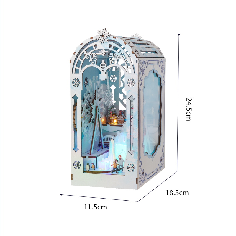 9.8" DIY Book Nook SL-30 The Great Ice World 3D Wooden Puzzle