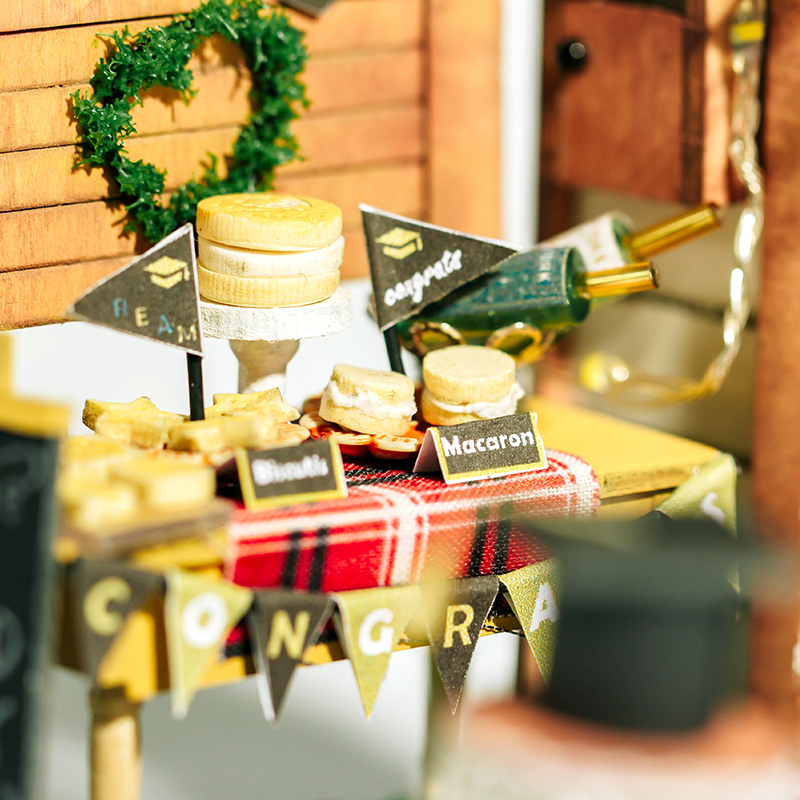 Miniacture Doll House L-2257 Glorious Future 3D Wooden Puzzle With Led Light