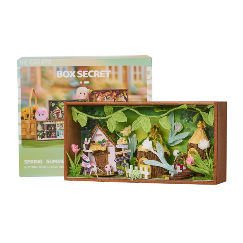Mini Secret Box T-011 Summer DIY Model Kit Handmade Wood Item