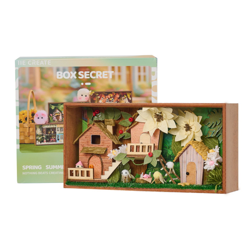 Mini Secret Box T-012 Summer DIY Model Kit Handmade Wood Item