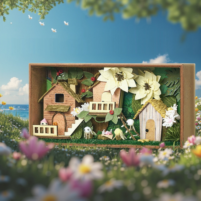 Mini Secret Box T-012 Summer DIY Model Kit Handmade Wood Item