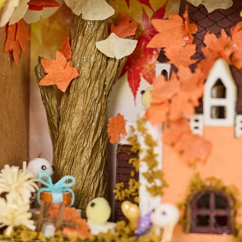 Mini Secret Box T-013 Autumn DIY Model Kit Handmade Wood Item