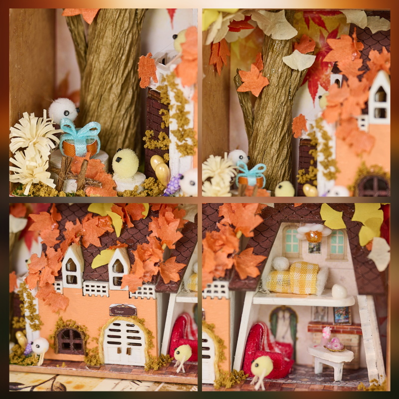 Mini Secret Box T-013 Autumn DIY Model Kit Handmade Wood Item