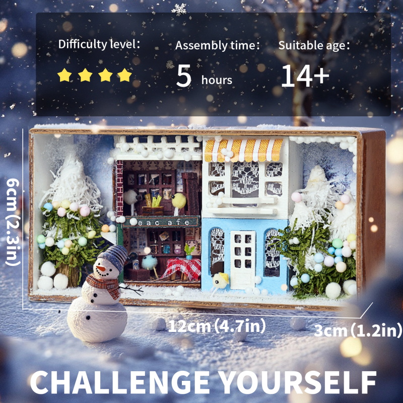 Mini Secret Box T-014 Winter DIY Model Kit Handmade Wood Item