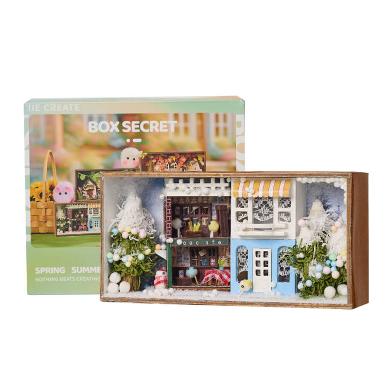 Mini Secret Box T-014 Winter DIY Model Kit Handmade Wood Item