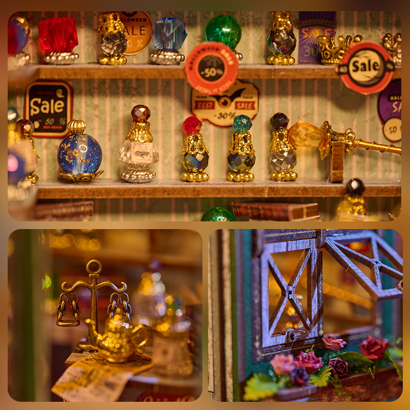 Mini DIY Book Nook SL-35 Magic Shop 3D Wooden Puzzle