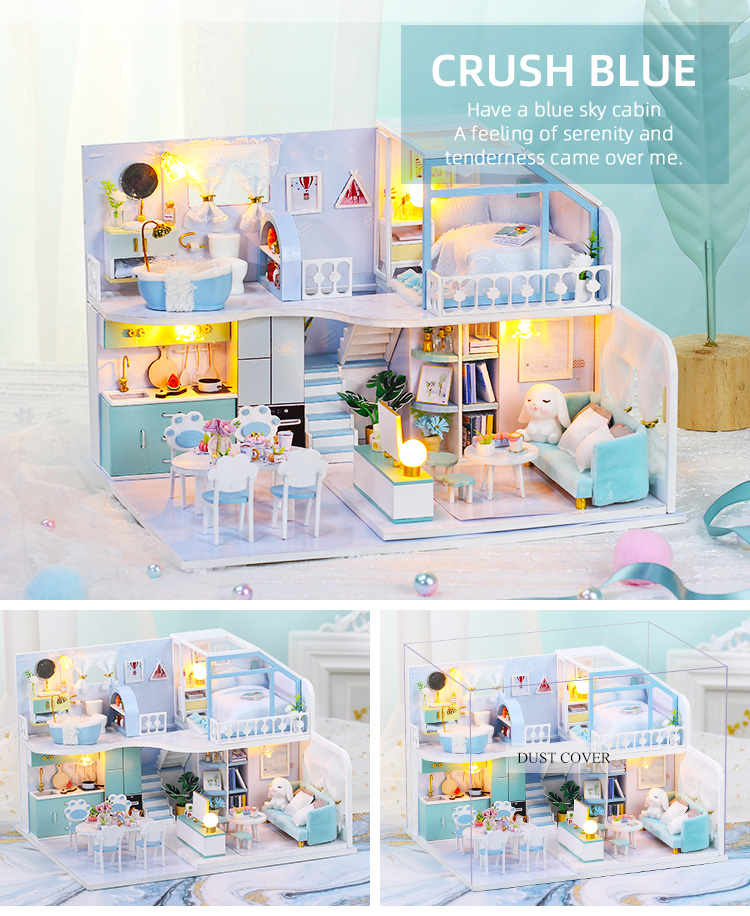 Crush Blue DIY House - Craft a Dreamy Loft and Unleash Limitless Creativity.